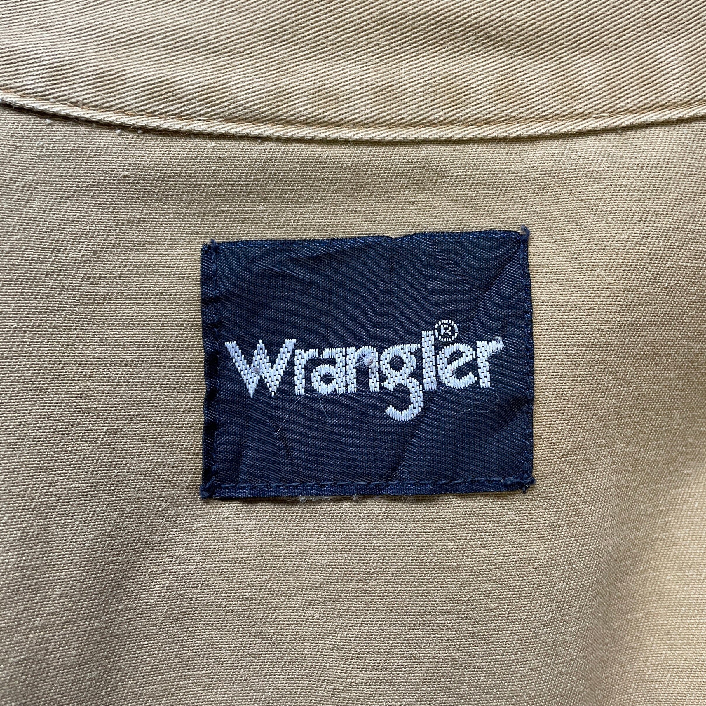 90年代〜 Wrangler ラングラー 無地 長袖 コットンツイル ウエスタン