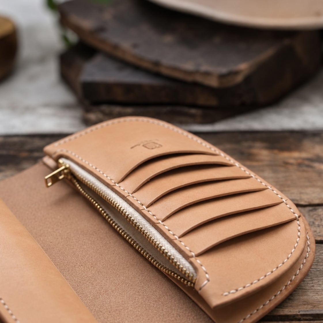RRL レザーコンチョ 長財布 受注製作】本革コンチョ長財布 | Babylonica Leather Craft