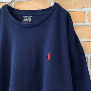 【POLO RALPH LAUREN】 刺繍ロゴ Tシャツ アメリカ古着 L