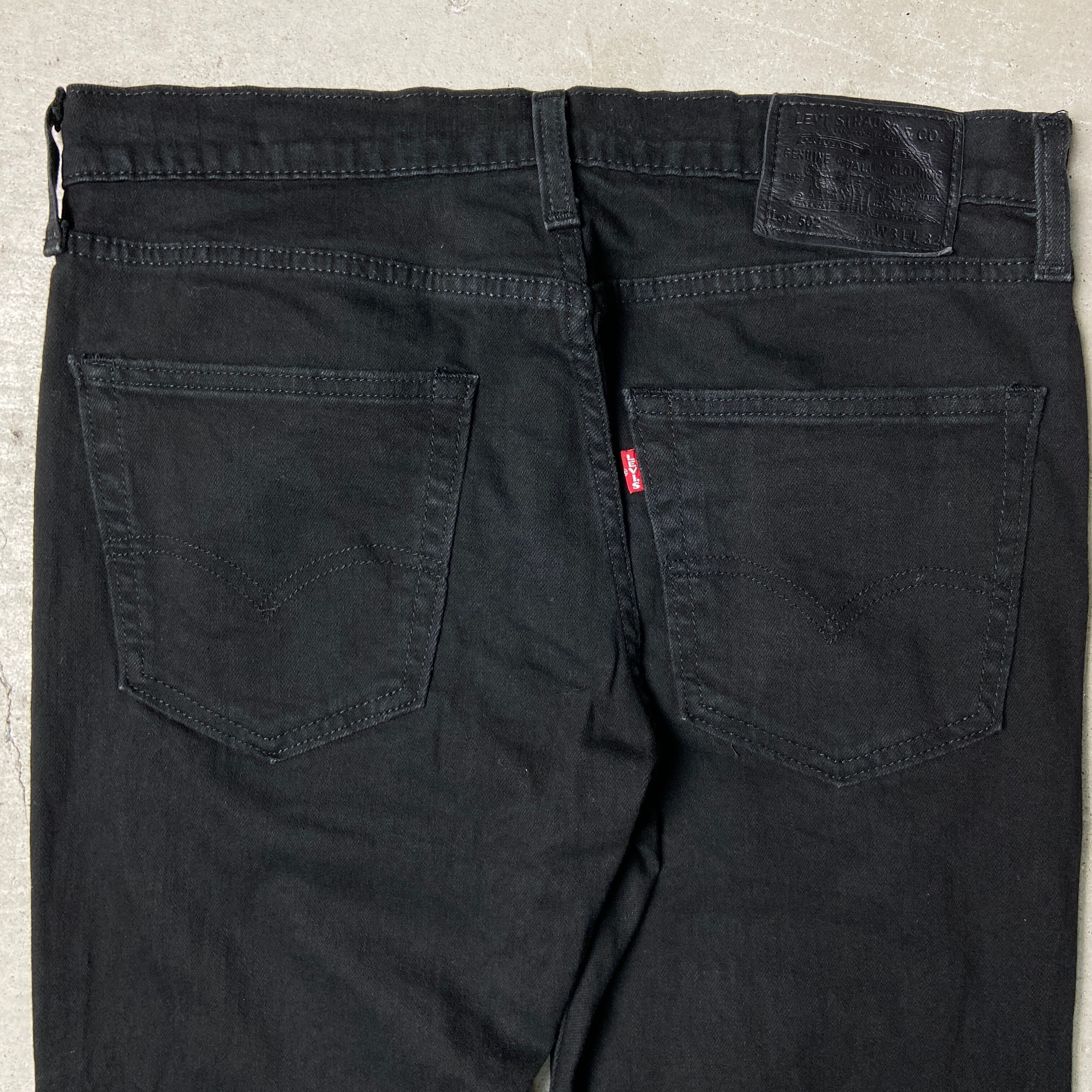 Levi's リーバイス 502 レギュラーテーパード ストレッチデニムパンツ メンズW31 古着 ブラックデニム 黒【デニムパンツ】 | cave  古着屋【公式】古着通販サイト