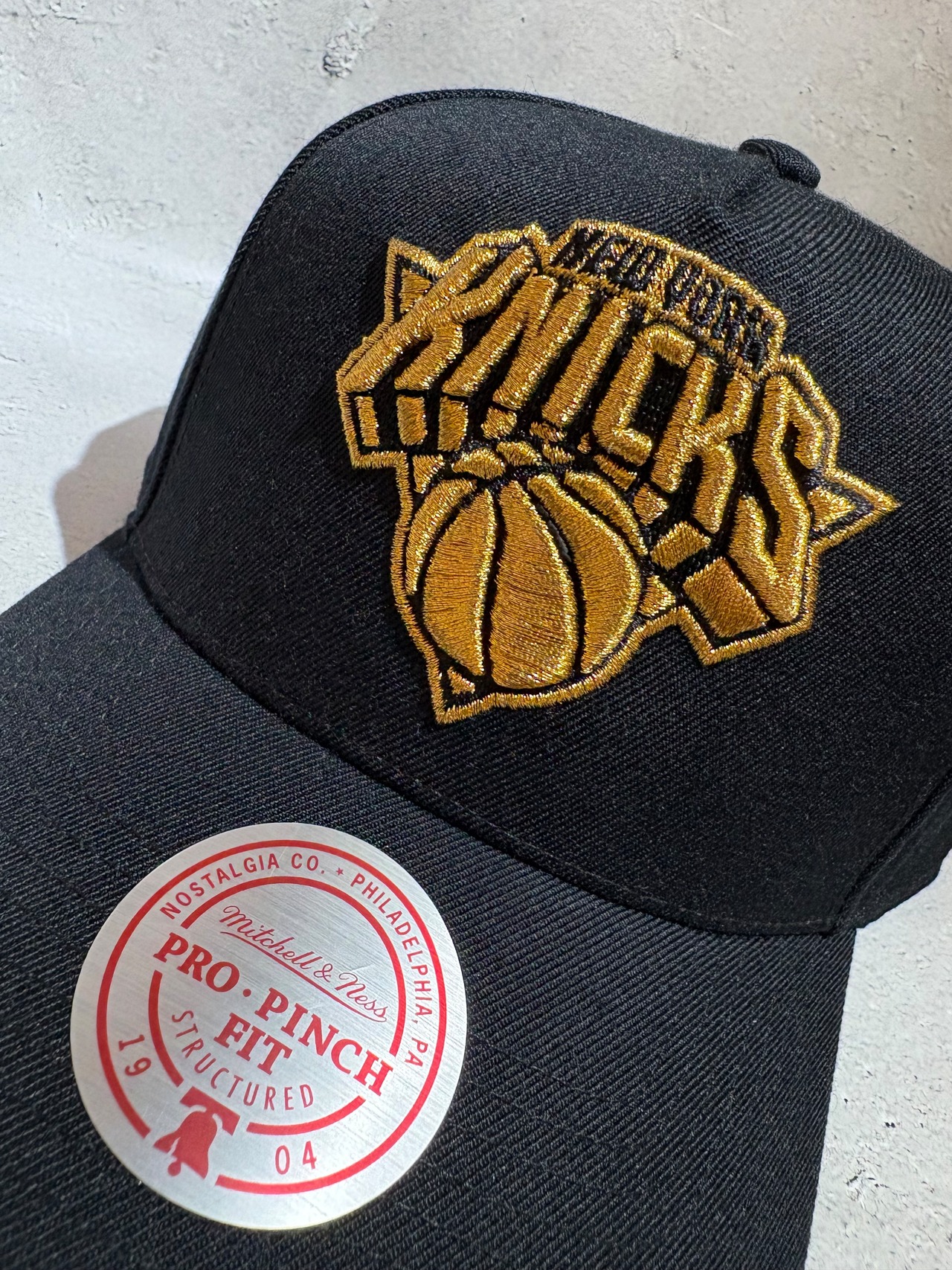Mitchell＆Ness/ミッチェルアンドネス NBA ニューヨーク・ニックス キャップ ブラック