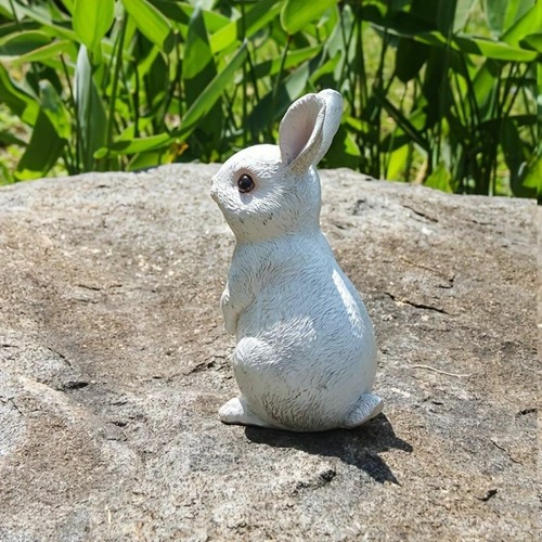 かわいいウサギ オブジェ ２色展開 ホワイト イエロー イースターバニー