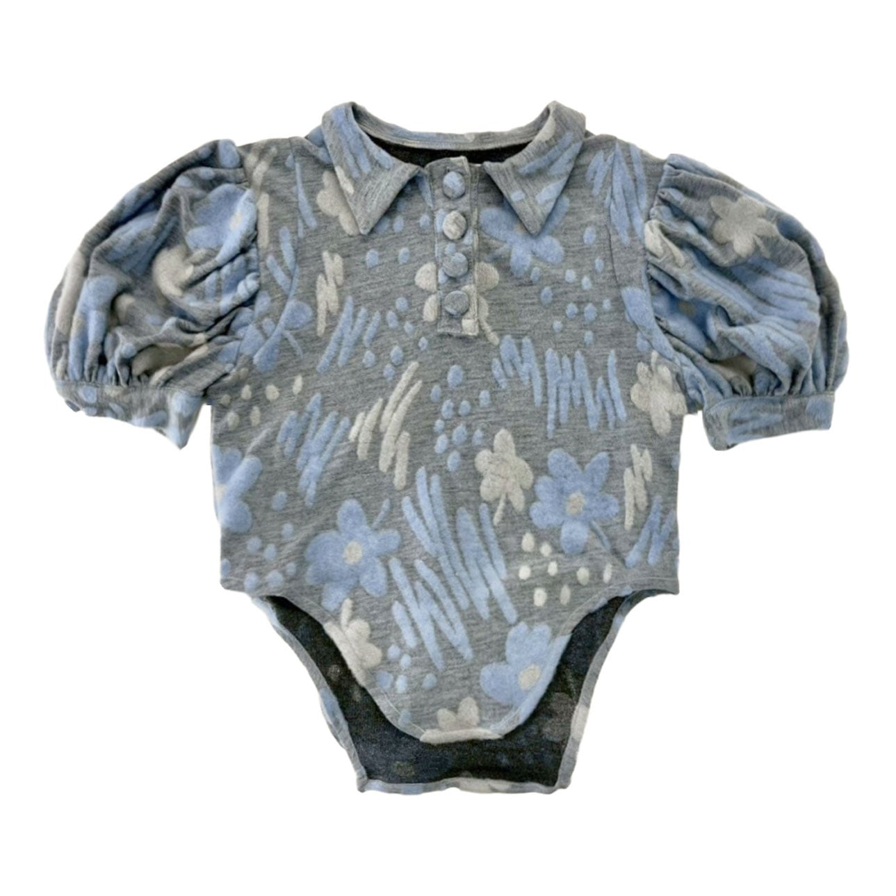 Back big ribbon top skyblue