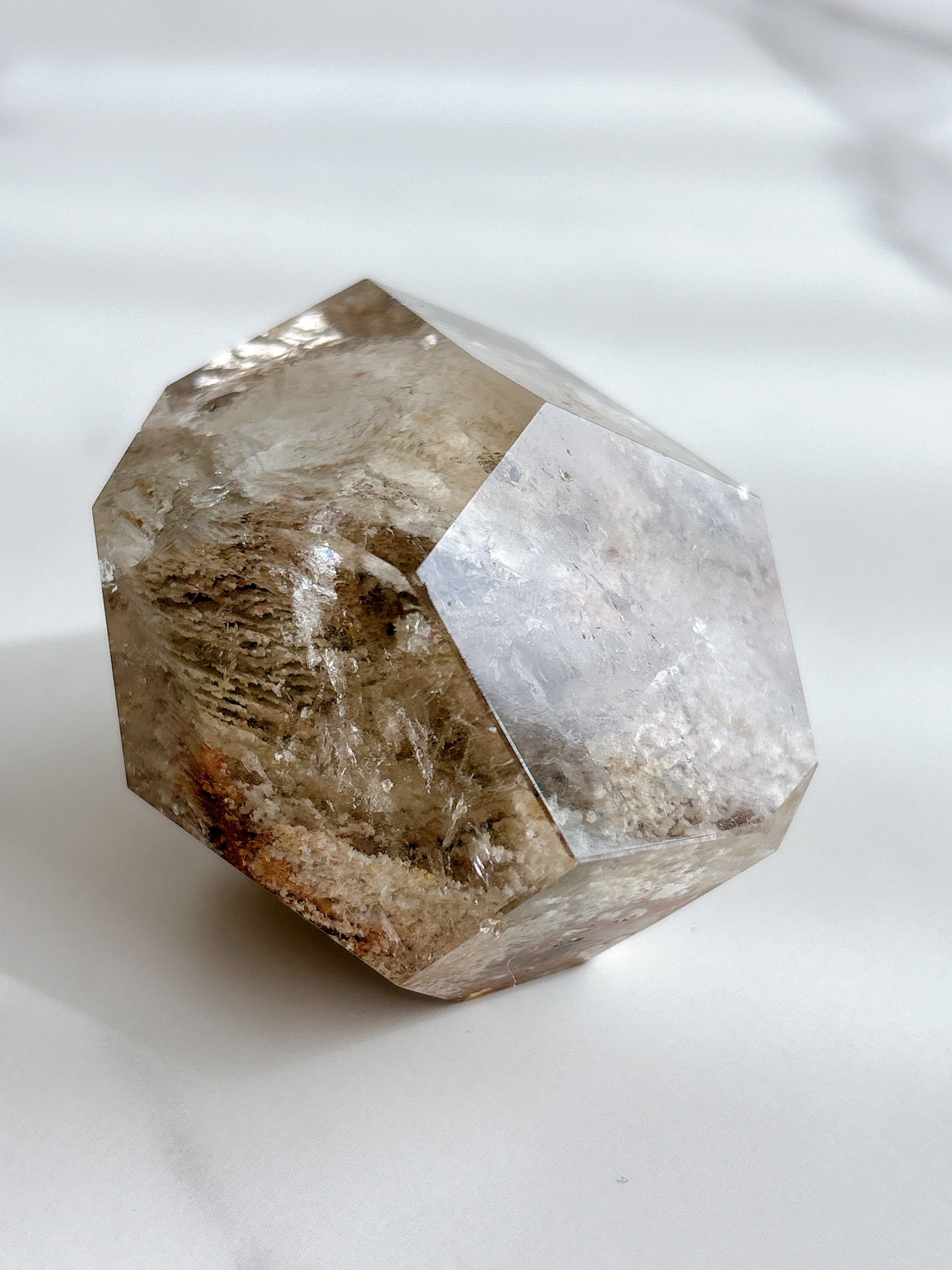 高品質 デンドリティック ゴールデンヒーラー 共生 水晶 ポイント 六角