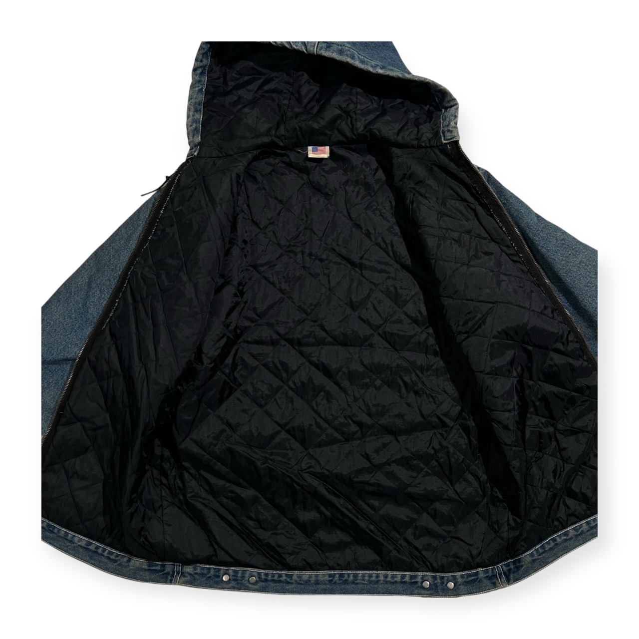 USA製 POINTER BRAND ポインターブランド デニム アクティブ ジャケット パーカー S /インディゴ/ビンテージ