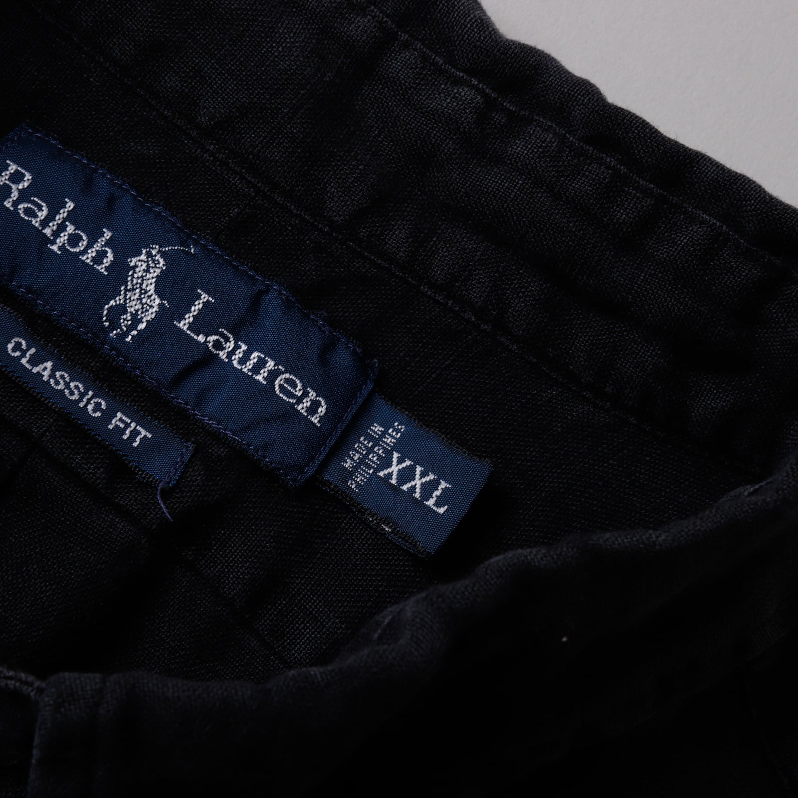 極美品】90s Ralph Lauren special linen shirt big size 