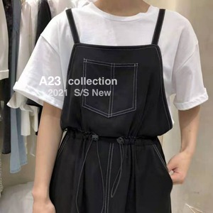 ウエストアジャスター サロペットワンピース　AJ3396-916