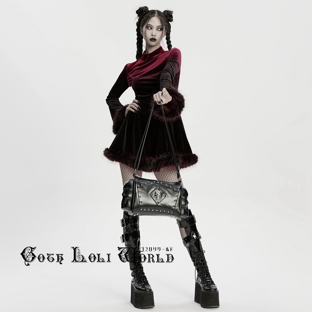 即納/送料無料】ゴスロリワールド WS-867BBF-BK 地雷系 ゴシック