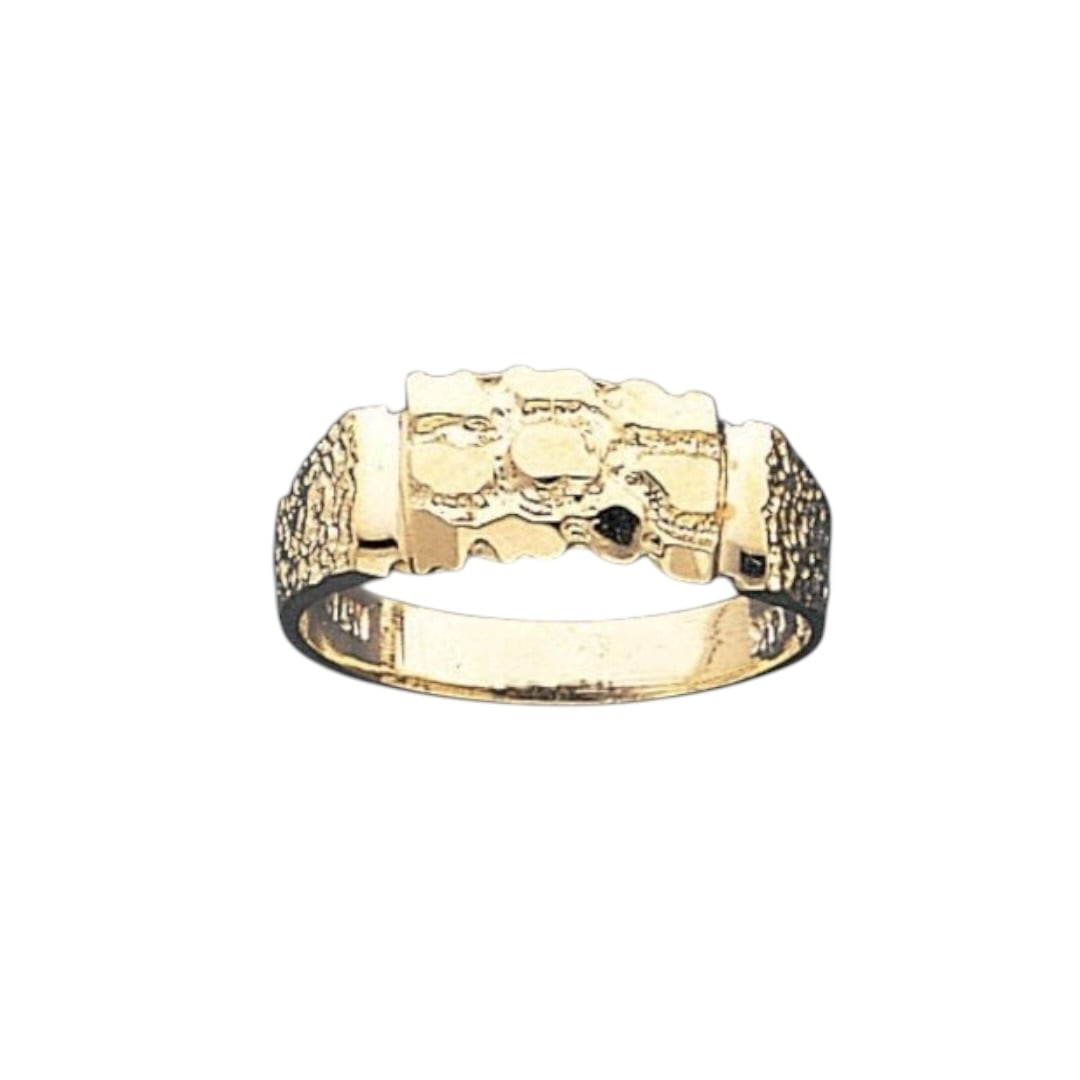 14k Gold Nugget Ring 8mm | BELIEVER JEWELRY
