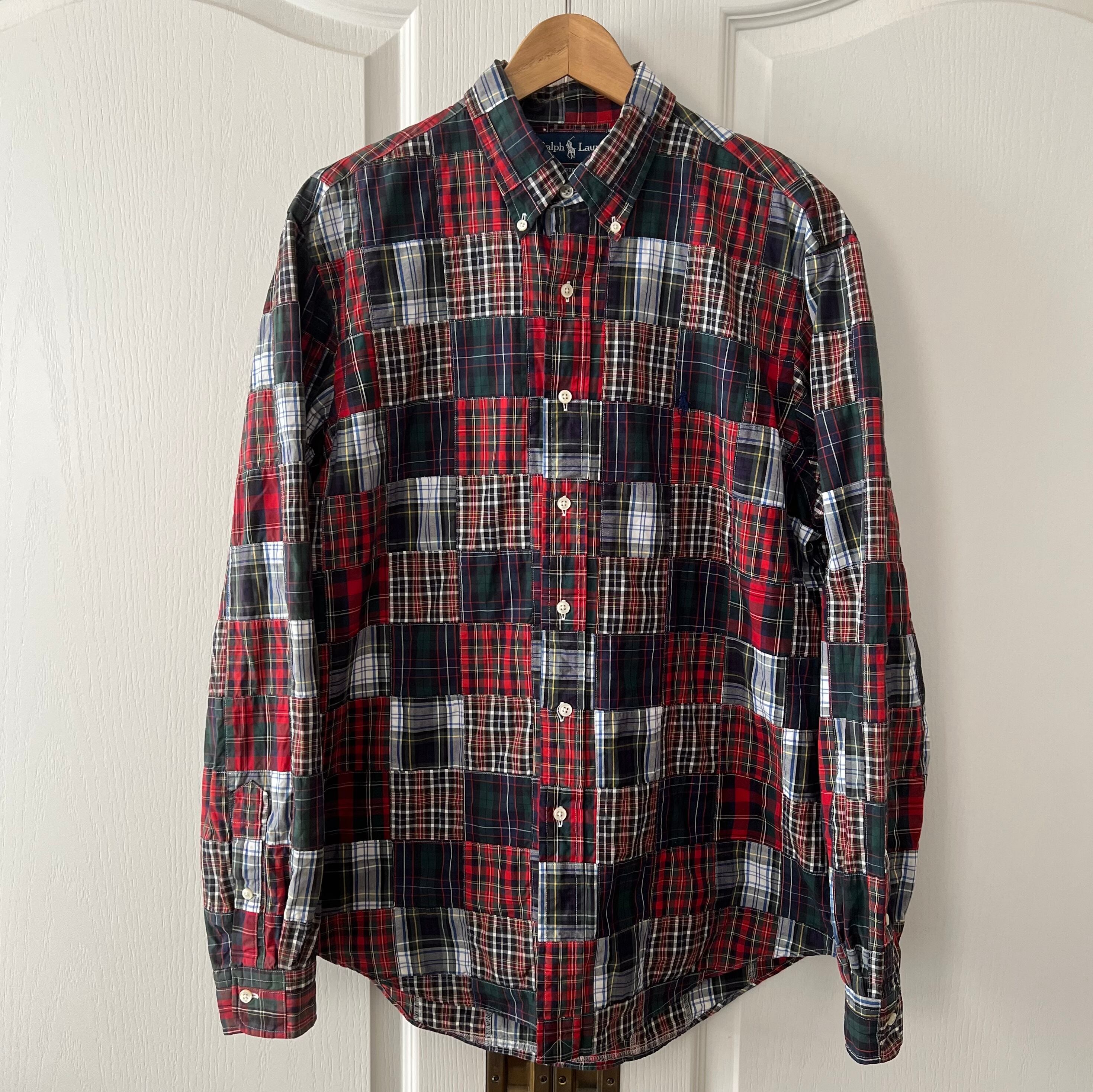 Ralph Lauren ラルフローレン パッチワーク クレイジーパターン 長袖
