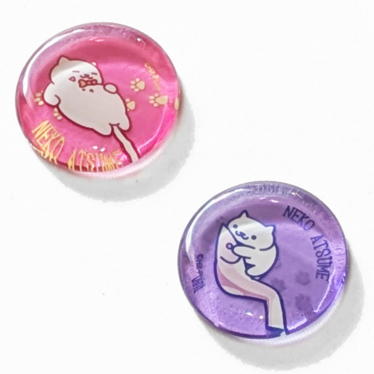 ねこあつめ ガラス箸置き2種セット（まんぞくさん） | あつめラボ Hit