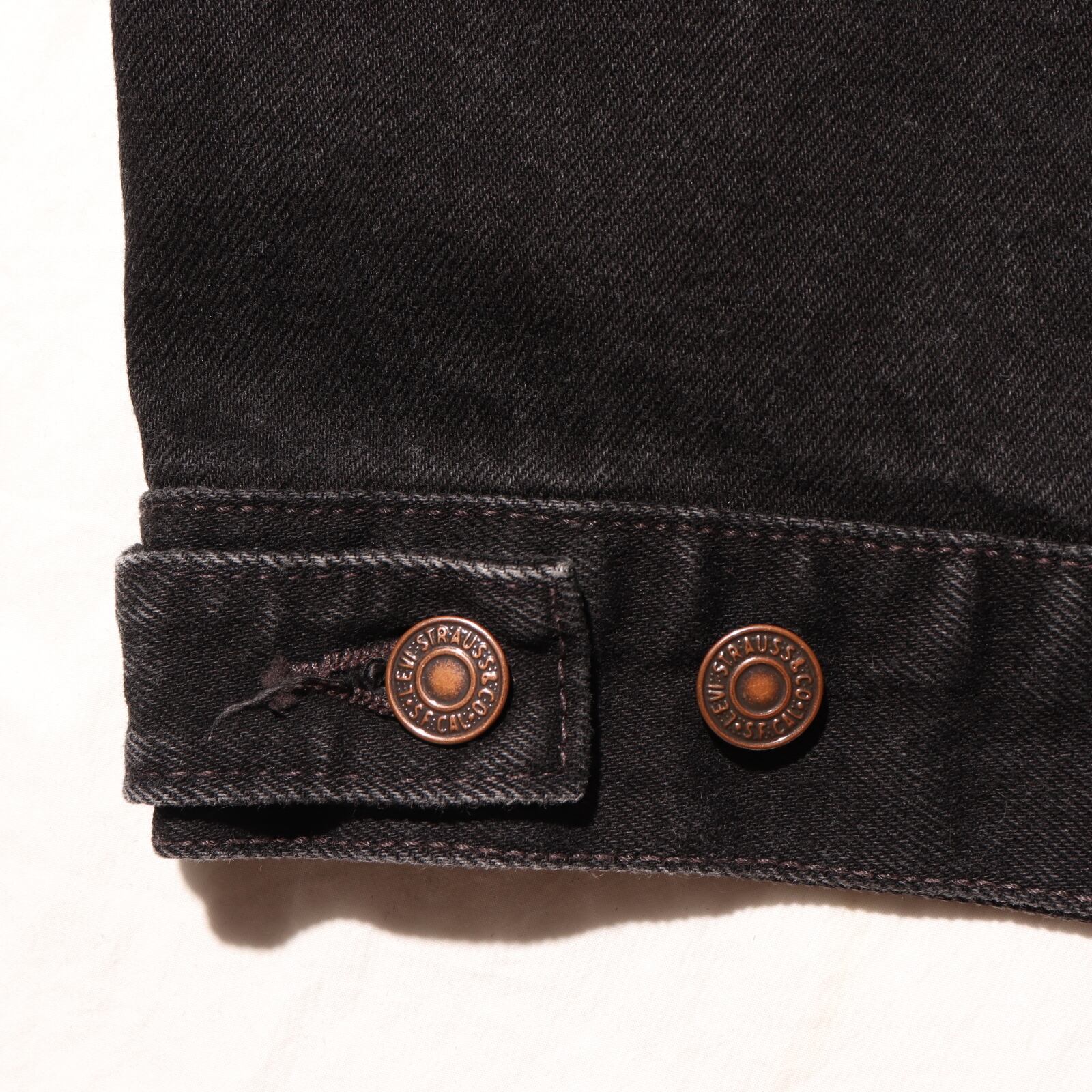 美品 L 70507 USA 95年 Levi's サルファーブラックデニムジャケット