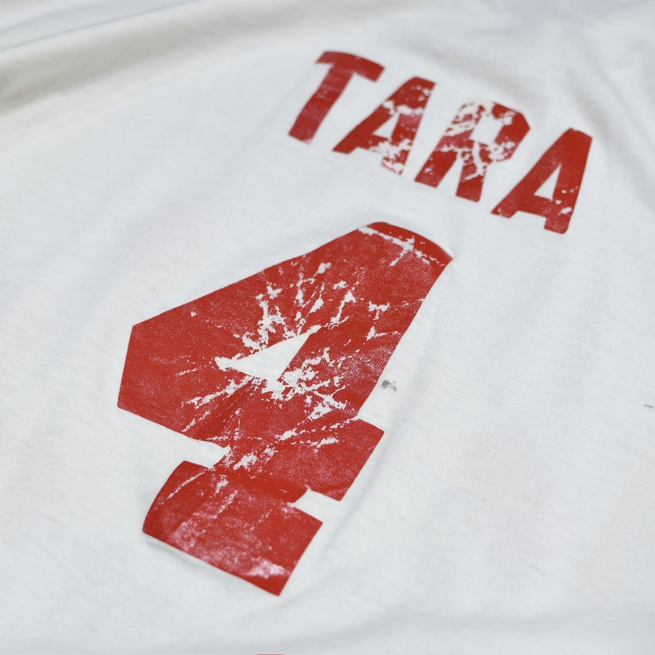 ~90's tiger print numbering tee