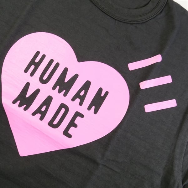 原宿限定 HUMAN MADE HeartT-Shirt black pink 原宿限定 HUMAN MADE