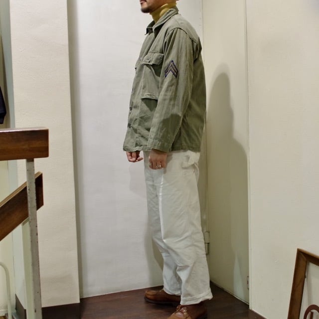 s US ARMY M HBT Jacket / 年代 Star ボタン ヘリンボーン