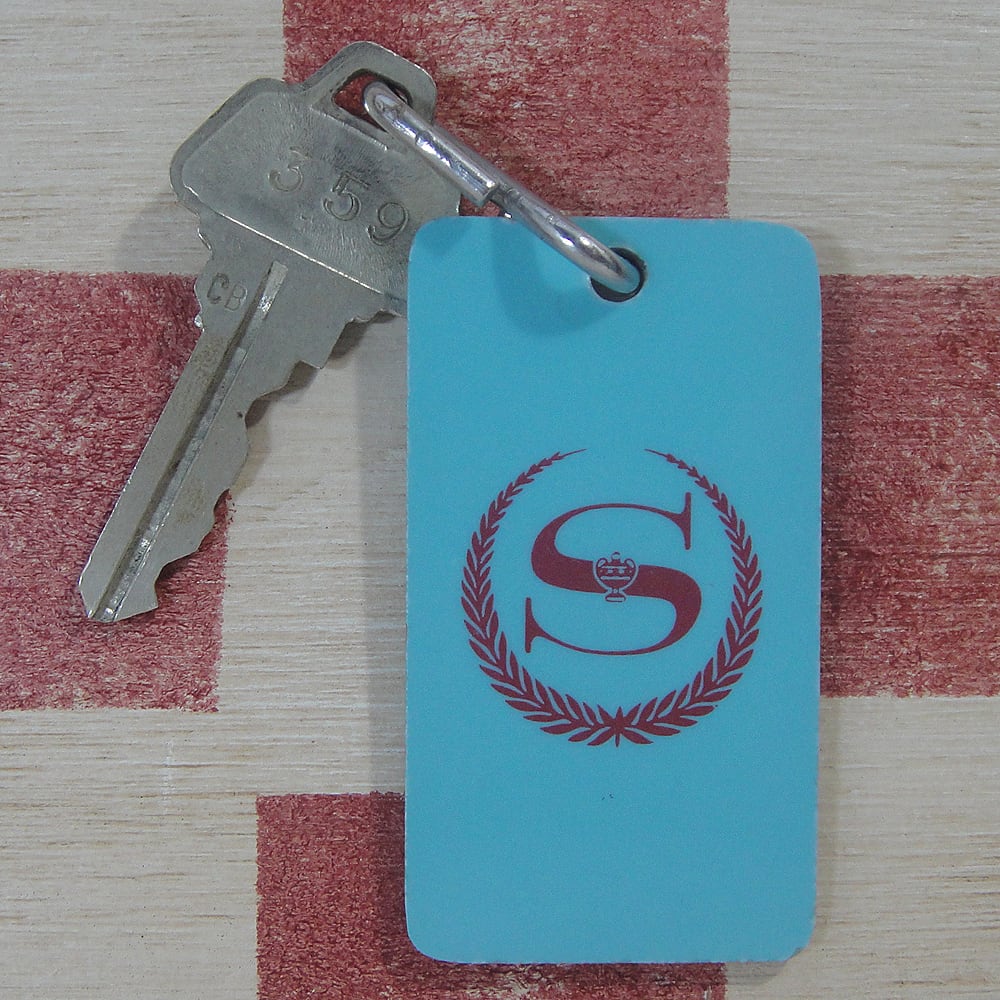 レトロ キーホルダーKEY SMILEY COM