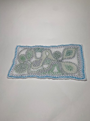 チクチク　リーフ渦巻きステッチ　9