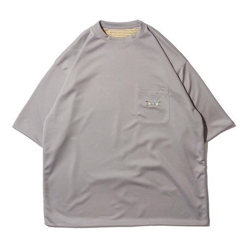 DEMARCOLAB｜REVERSIBLE VENT TEE -Yellow/Grey-