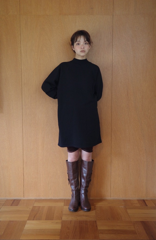 MADDIE SWEAT DRESS-BLACK 送料無料