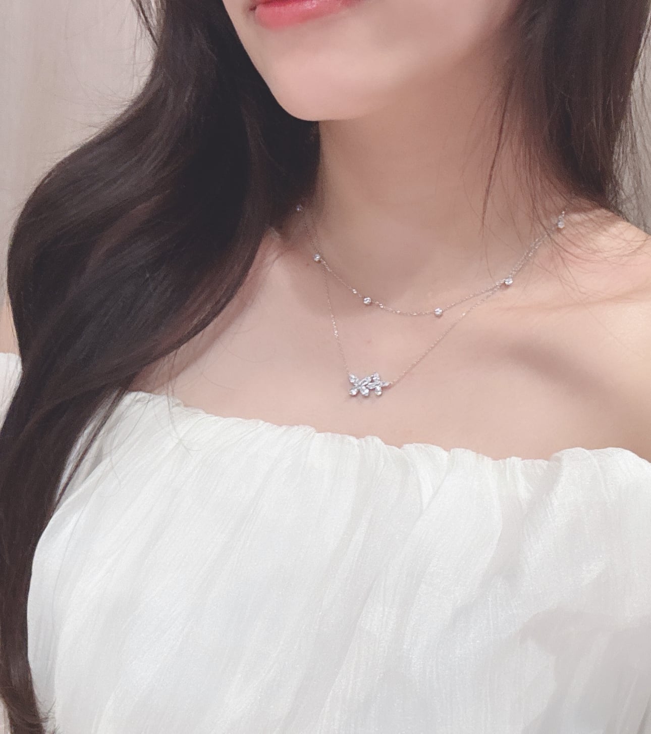 ダブルバタフライネックレス [282] | SASSY ANGEL