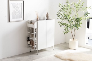 【幅70cm】Xue ラック付きキャビネット