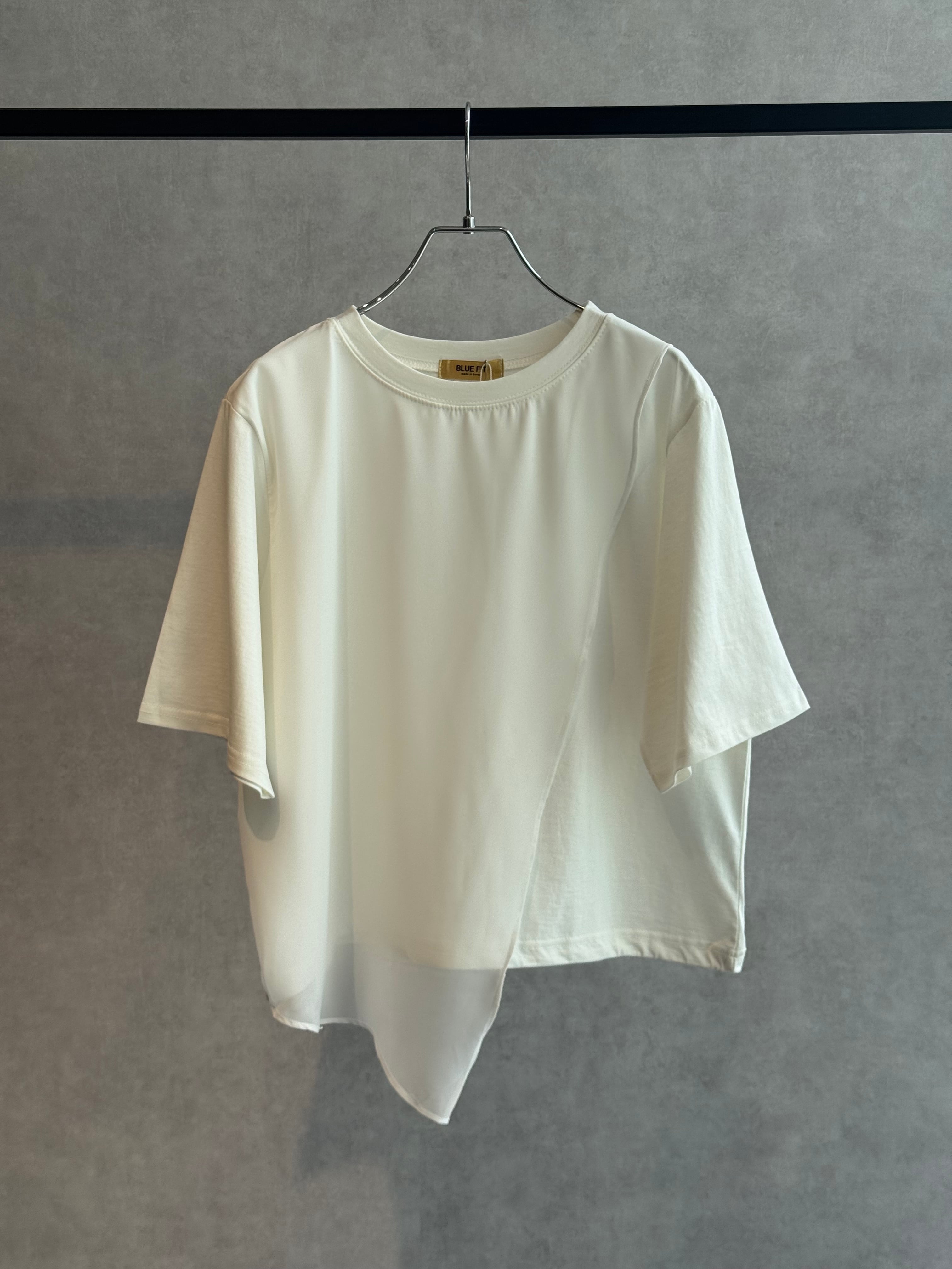 chiffon layered docking T-shirt