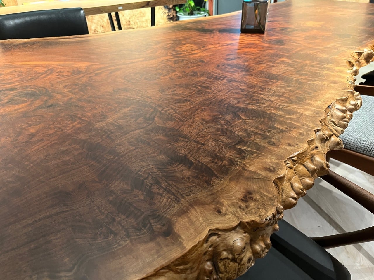 Premium】クラロウォールナット_3000×1450-950×50_青山店_テーブル天板