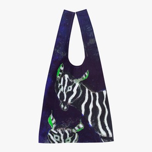 マルシェバッグ 「しまうま」小笹逸男