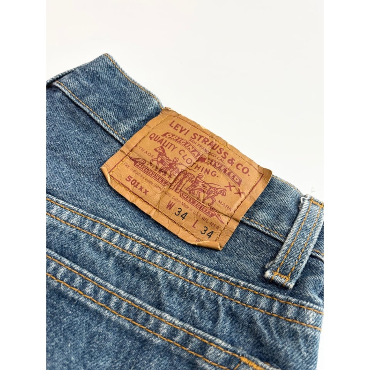 90s Levi’s 501 DENIM PANTS MADE IN USA  Size W34L34→W33L32
