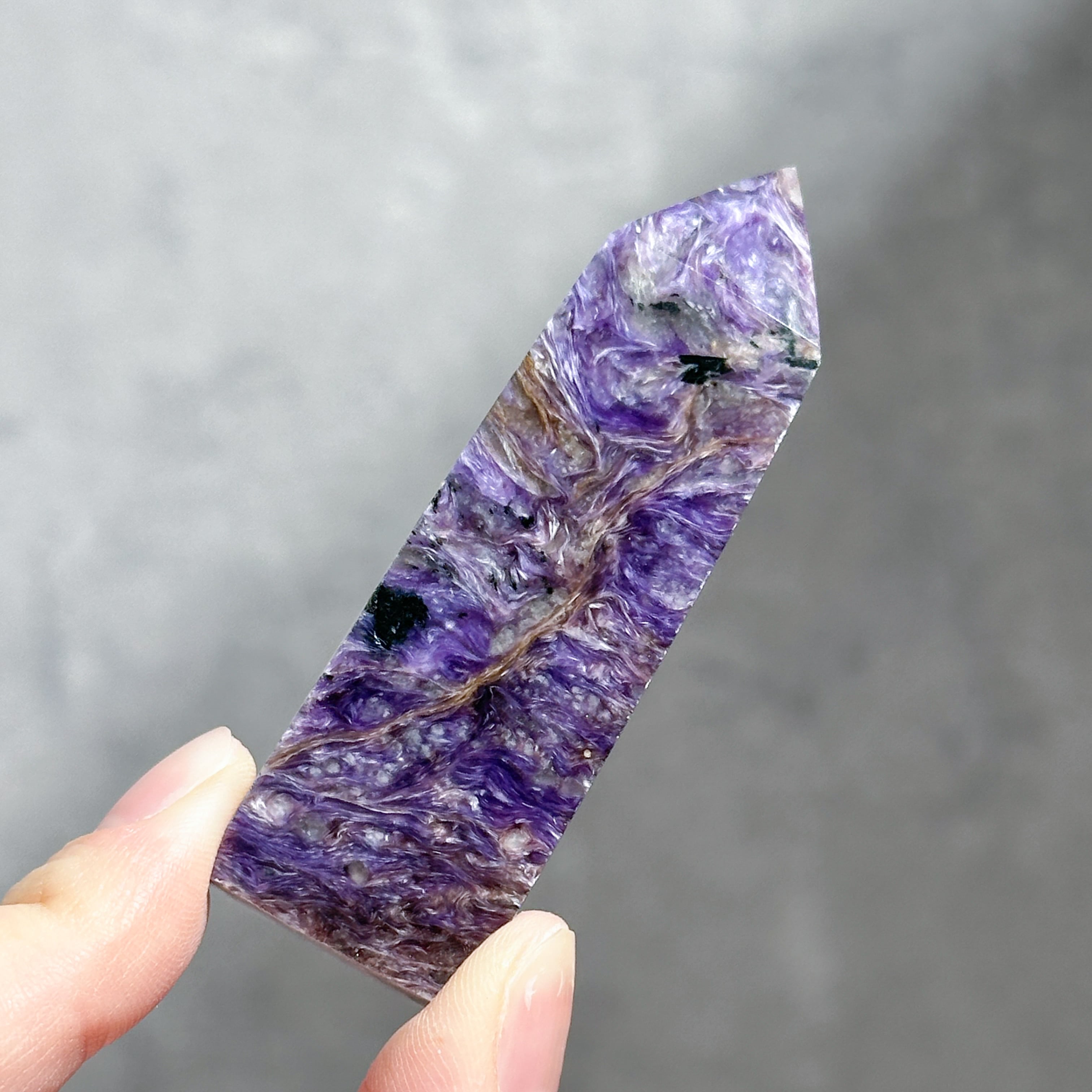チャロアイト タワー41◇ Charoite ◇天然石・鉱物・パワーストーン