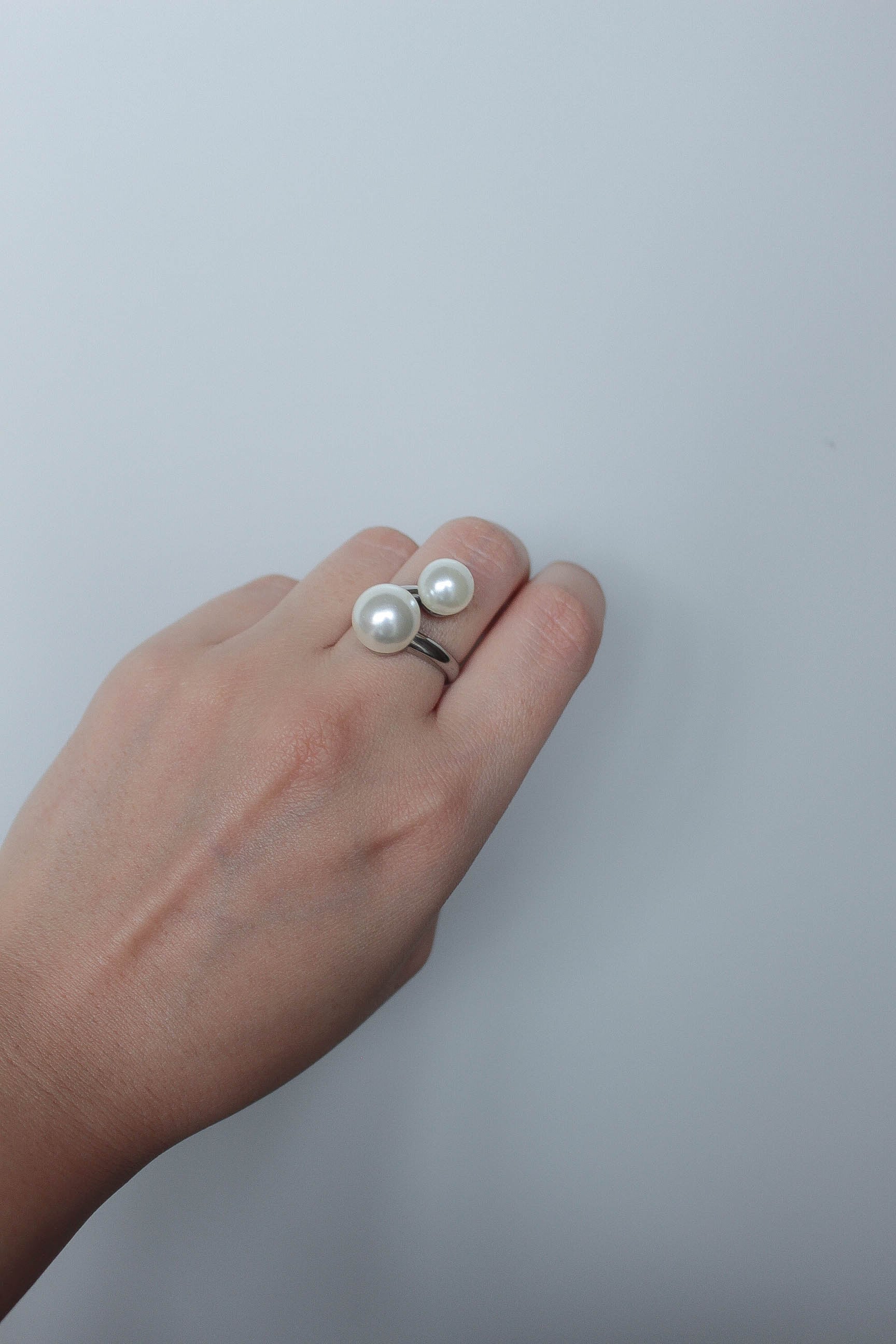 ebizo様オーダー品 5/2(sat)新色発売 Cross Pearl Ring | ebine(エビネ)|金属アレルギー