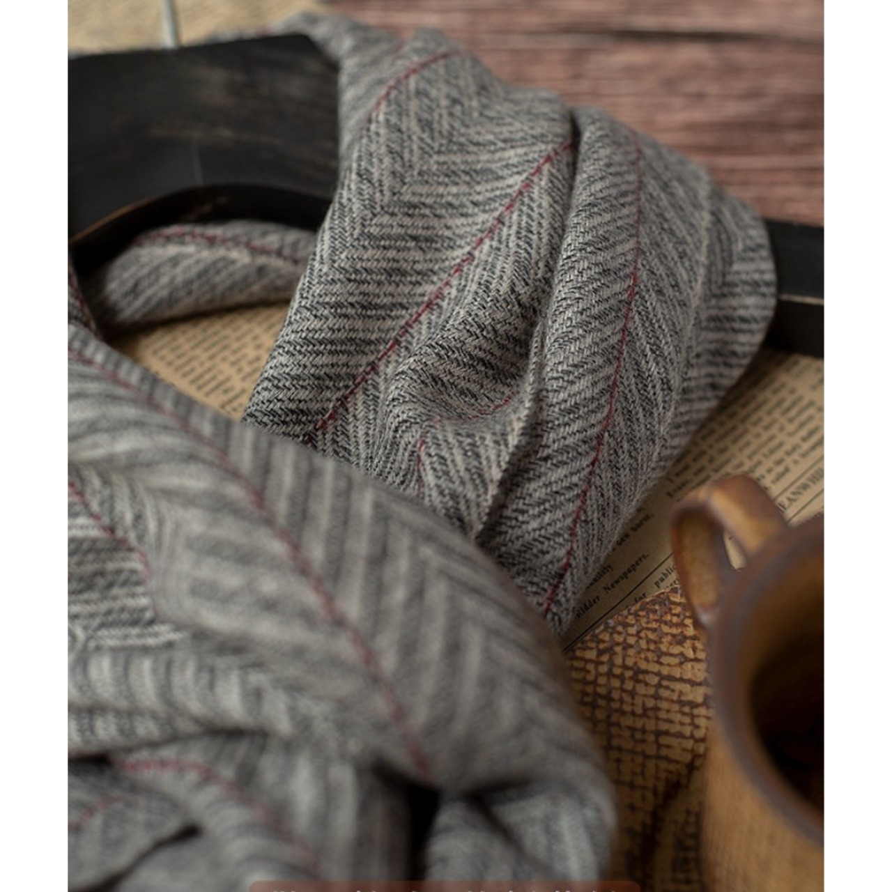 ウールロングスカーフ 2color W10294