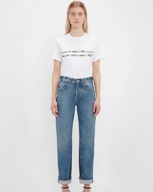 【Victoria Beckham】Enough About Me Slogan T-Shirt