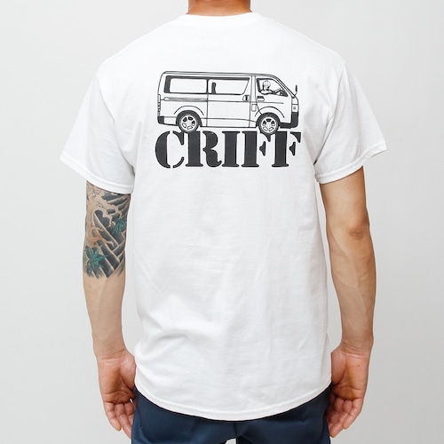 ハイエース  High-ACE Tee (ホワイト) CRIFF WorkWear クリフワークウェア