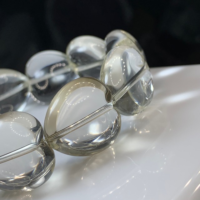 透明度抜群！ほんのりイエロー☆ハートシトリンブレスレット