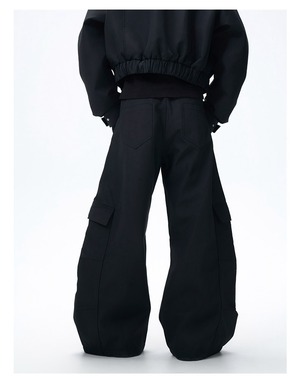 FRKM SCD 25AW ワイドバレルレッグ シザーパンツ