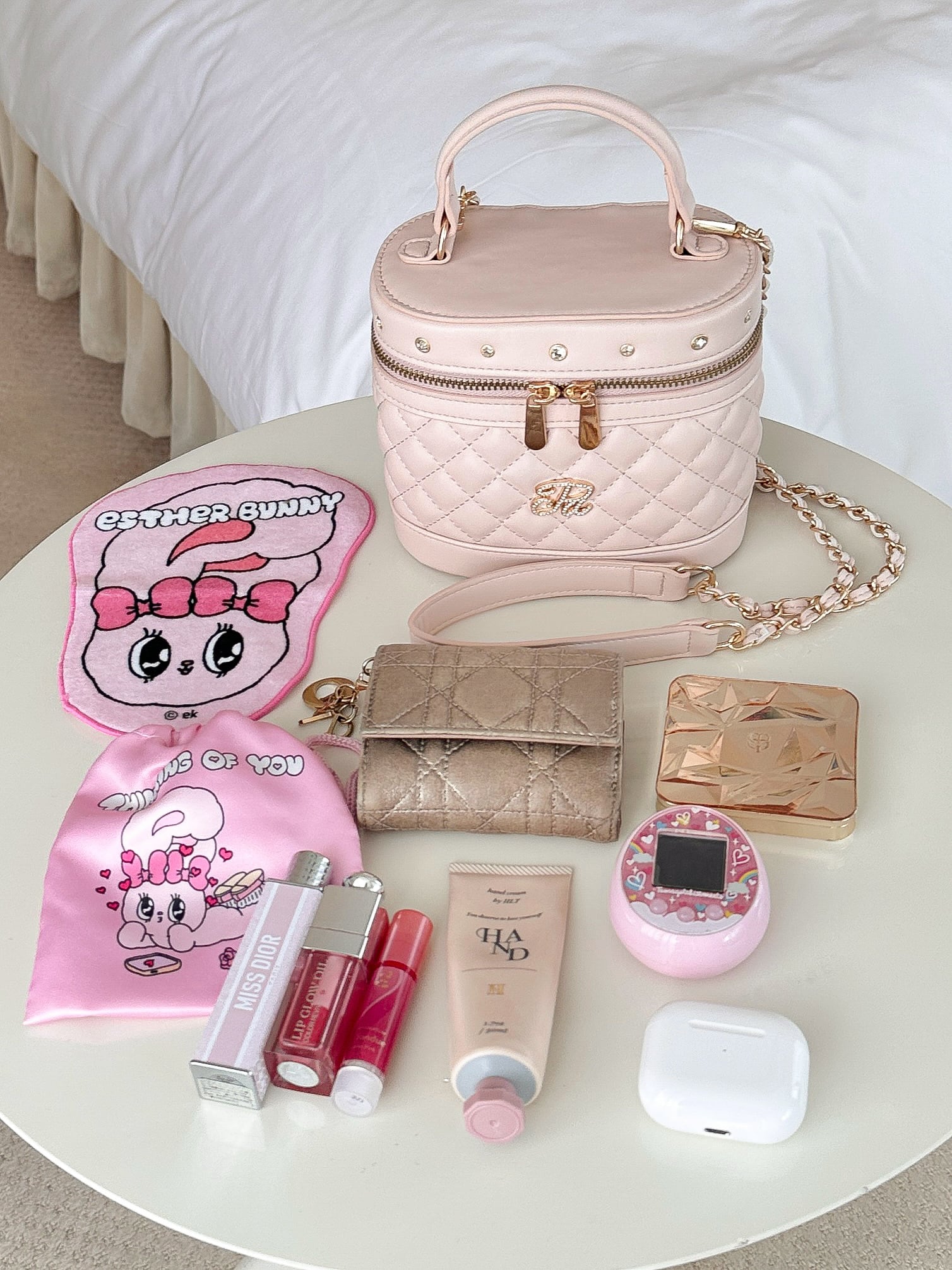 original/再入荷】Pd bijou quilting vanity bag | POMME d'amour original/再入荷】Pd bijou quilting vanity bag | POMME d'amour