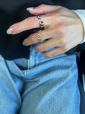 バイカラーオープンリング