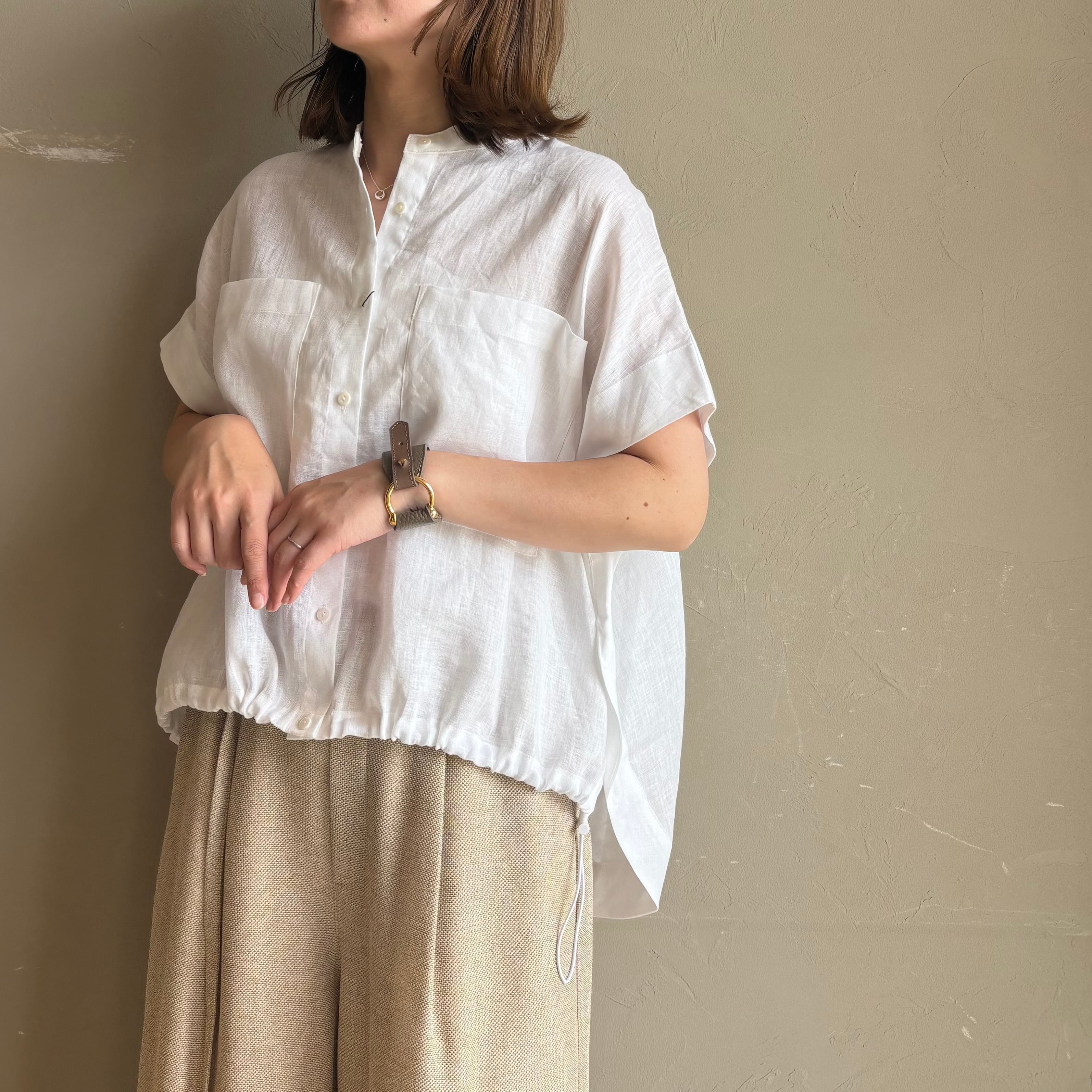 《 6/29まで期間限定POPUP 》【 TERRAORY 】Linen French sleeve blouse
