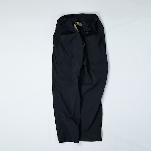 "spot Products” FAT PANTS　POLYESTER STRETCH BALCK