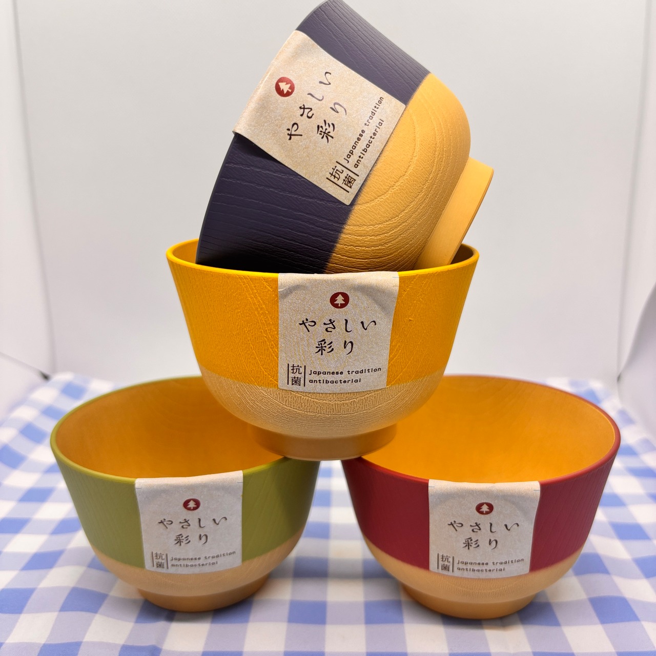 やさしい彩り　抗菌汁椀