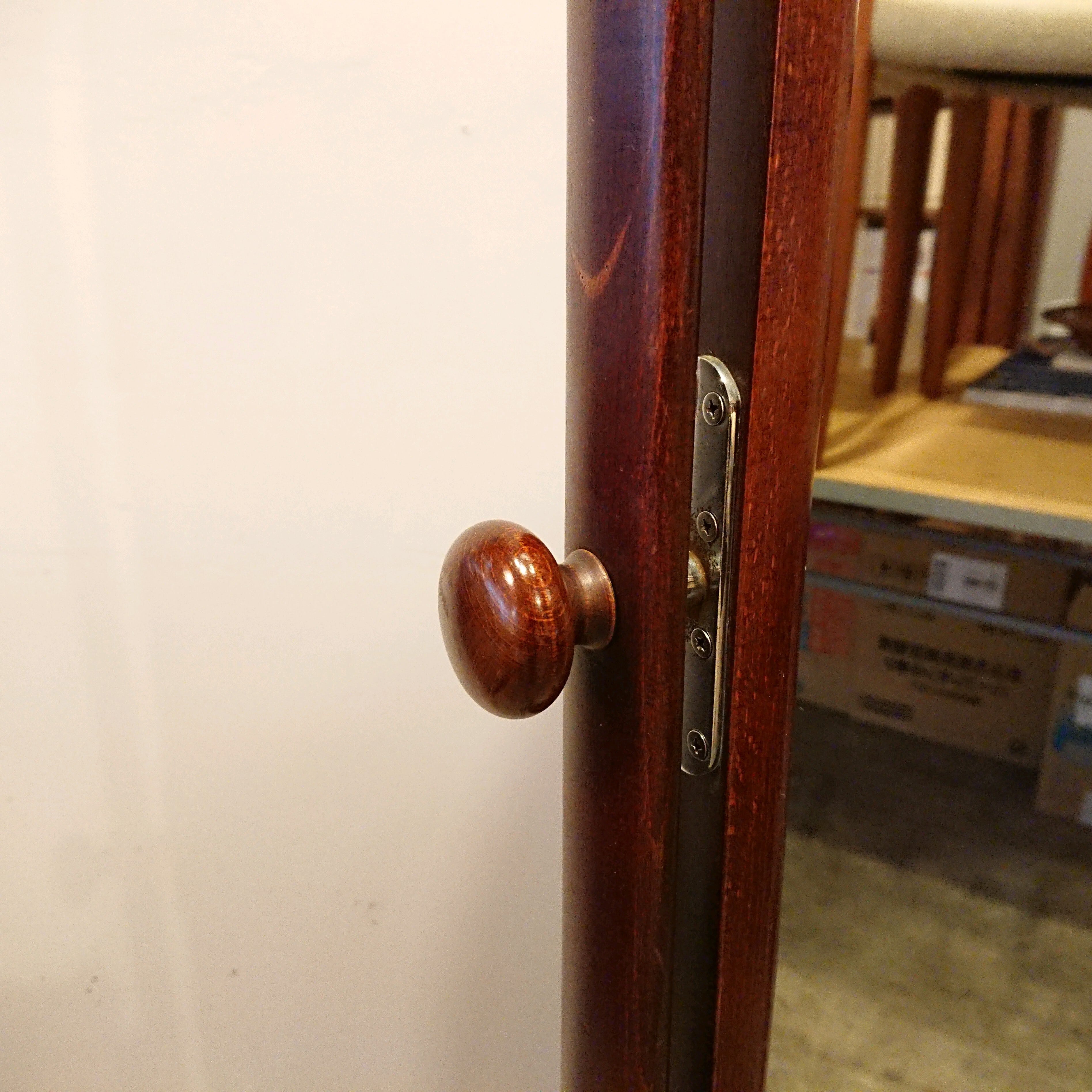 秋田木工 ヴィンテージ曲木スタンドミラー 姿見 古代色 柳宗理 稀少