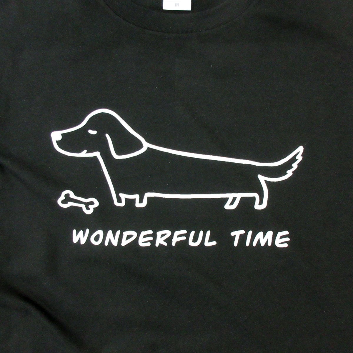 ミニチュアダックス ワンダフルタイム Tシャツ dog67 犬 服 ゆるい イラスト Tシャツ