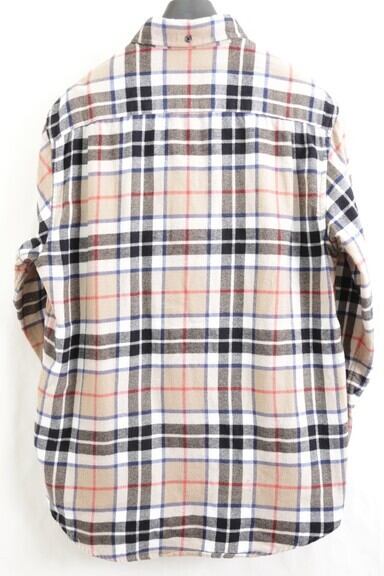 新品 L Tan Supreme Tartan Flannel Shirt