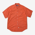 90s Ralph Lauren ワンポイント ボタンダウン 半袖シャツ オレンジ