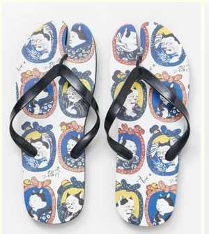 ⭐浮世柄旅サンダル  NEKOGAO   M/LADYS(24-25cm) ＆ L/MENS(26-28cm)