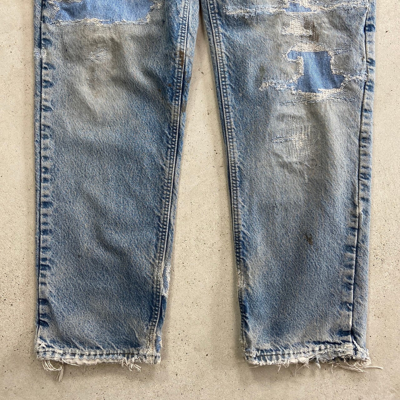 Carhartt カーハート テーパード デニムパンツ ボロ リペア メンズW36