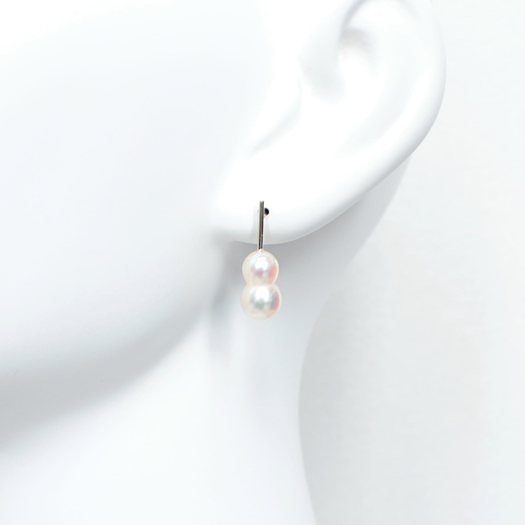 K10 あこやパール ツイン 双子 スタッド ピアス | Shizuku twinpearl