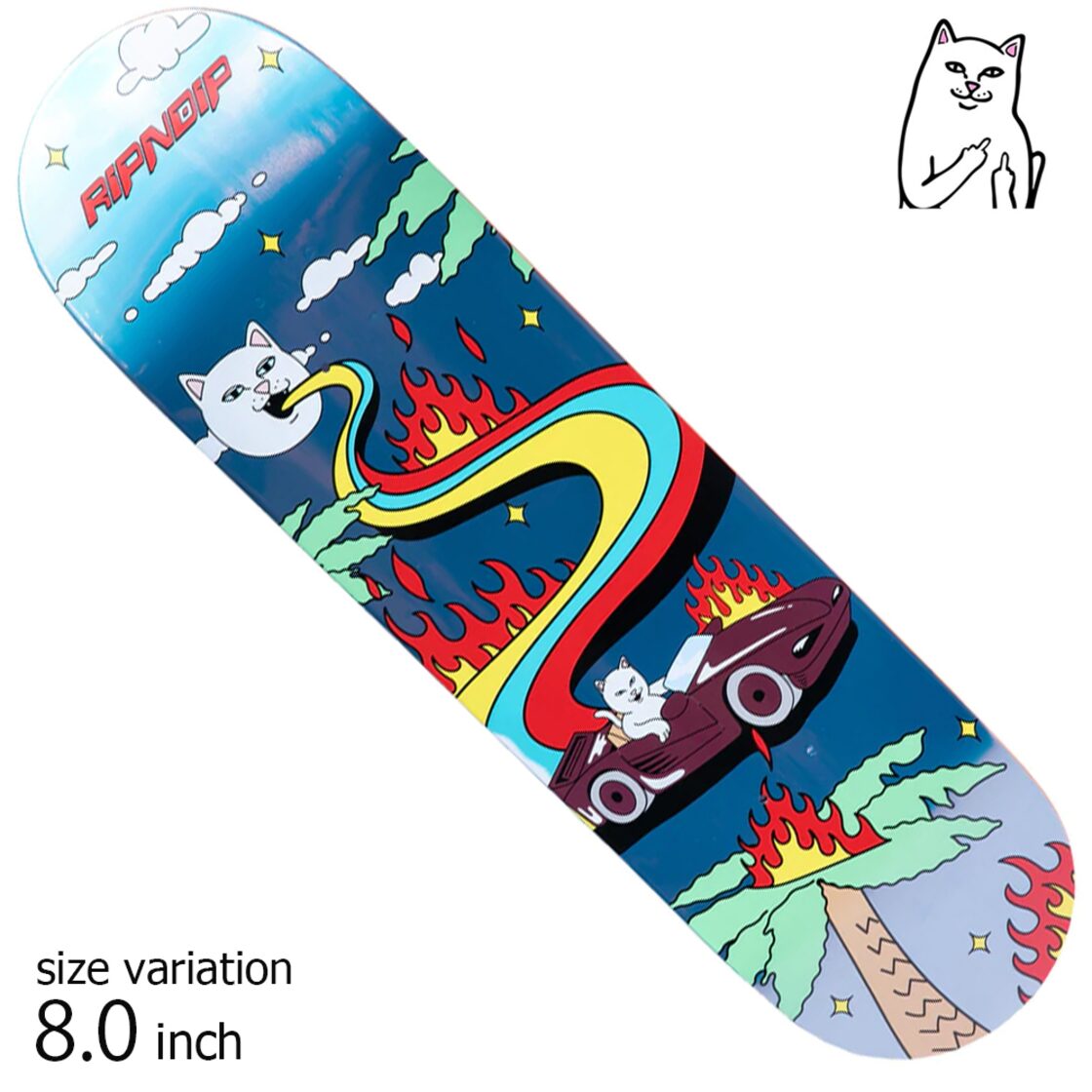 RIPNDIP Hell Racer Deck BLUE 8.0 inch スケートボード スケボー 