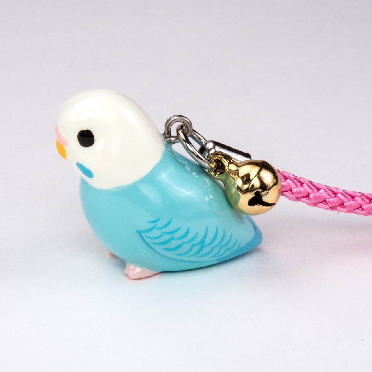 鳥シリーズ セキセイ インコ ストラップ BO-2002 ホワイトブルー